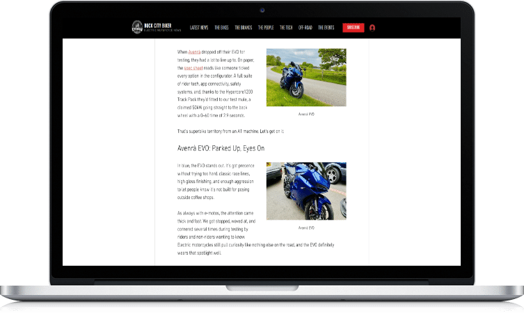 Buck City Biker EVO article